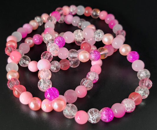 Single Pink Breast Cancer Awareness Bracelets 🎀