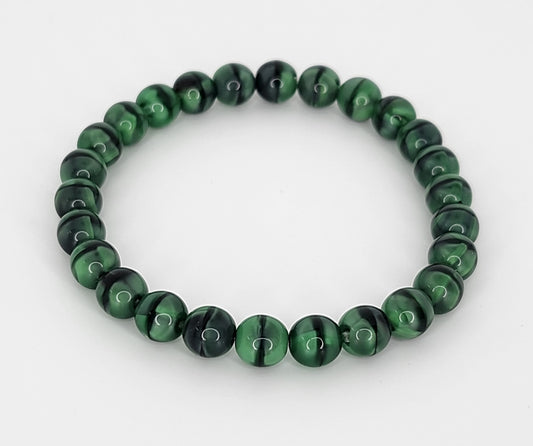 Green and Black Glass